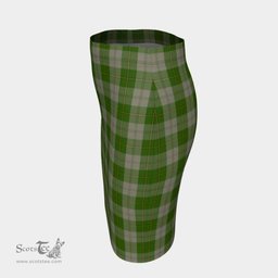 Scottish Cunningham Dress Green Dancers Clan Tartan Womens Pencil Skirt Tartan Fitted Skirt