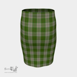 Scottish Cunningham Dress Green Dancers Clan Tartan Womens Pencil Skirt Tartan Fitted Skirt