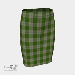 Scottish Cunningham Dress Green Dancers Clan Tartan Womens Pencil Skirt Tartan Fitted Skirt