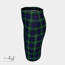 Scottish MacDonald of the Isles Hunting Modern Clan Tartan Womens Pencil Skirt Tartan Fitted Skirt
