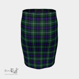 Scottish MacDonald of the Isles Hunting Modern Clan Tartan Womens Pencil Skirt Tartan Fitted Skirt