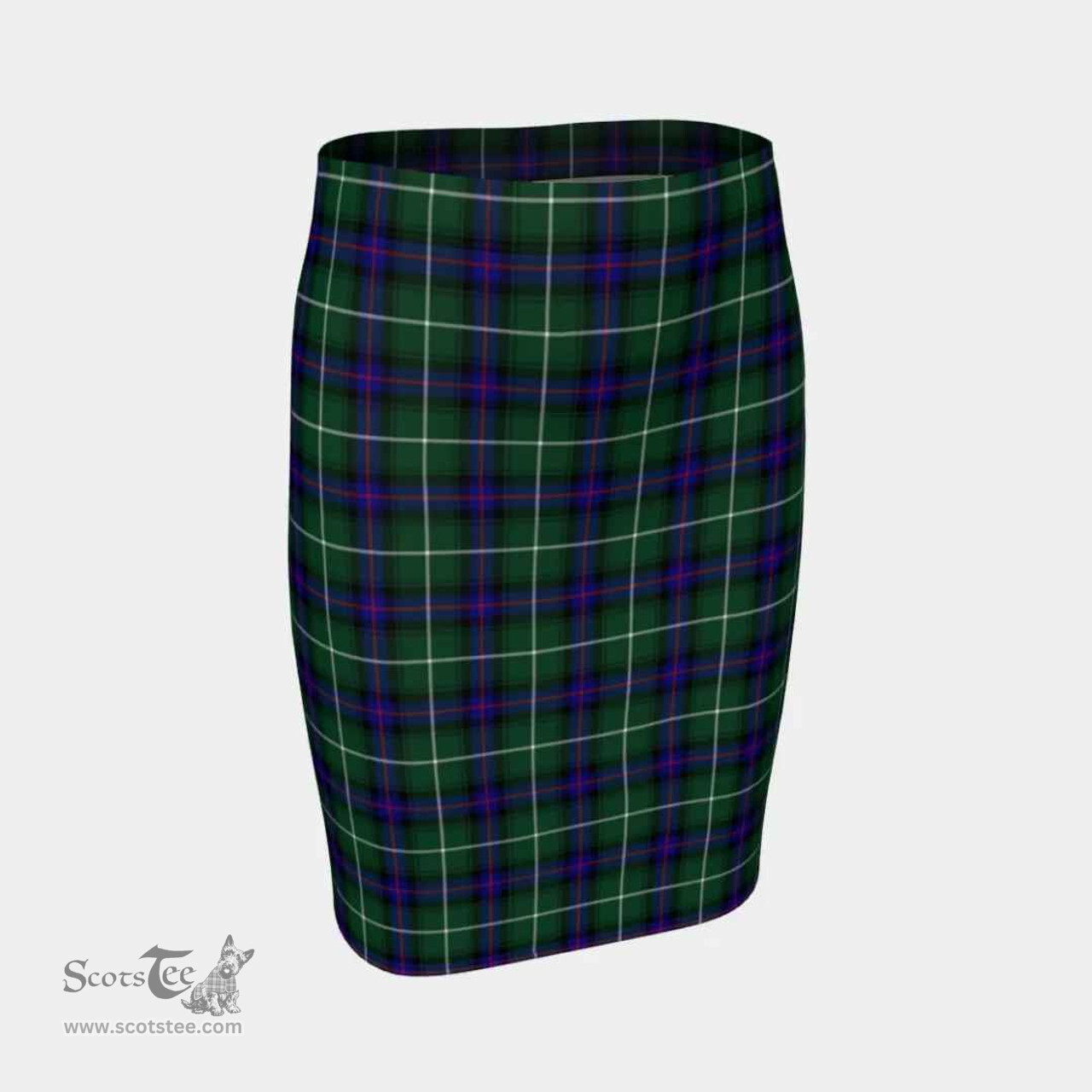 Scottish MacDonald of the Isles Hunting Modern Clan Tartan Womens Pencil Skirt Tartan Fitted Skirt