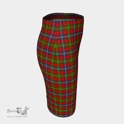 Scottish Forrester Clan Tartan Womens Pencil Skirt Tartan Fitted Skirt