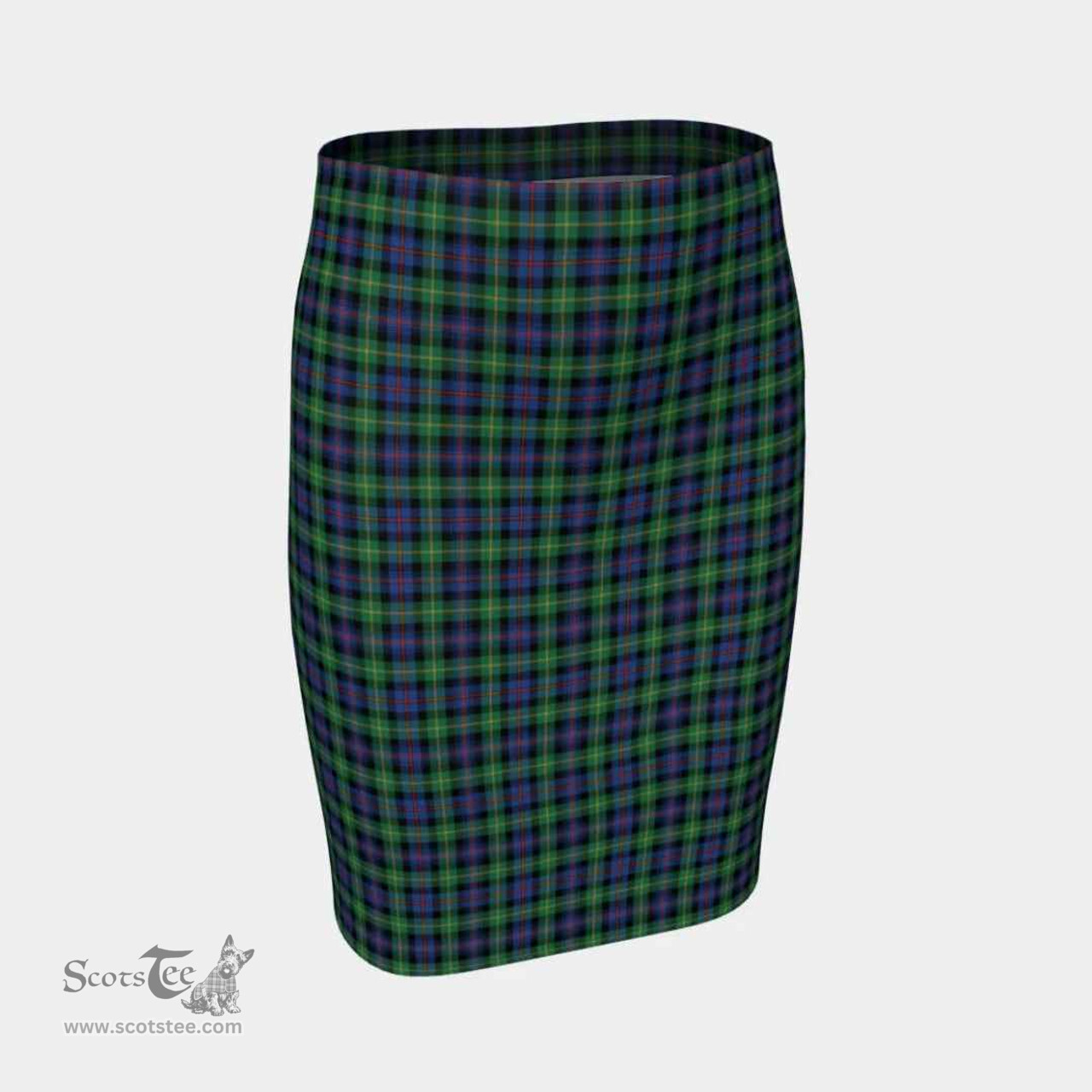 Scottish Farquharson Ancient Clan Tartan Womens Pencil Skirt Tartan Fitted Skirt