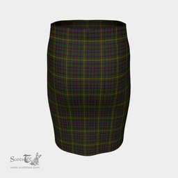 Scottish Hall Clan Tartan Womens Pencil Skirt Tartan Fitted Skirt