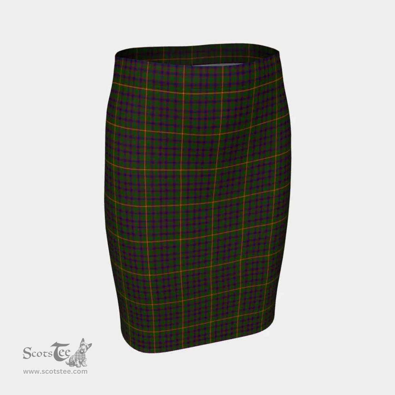 Scottish Hall Clan Tartan Womens Pencil Skirt Tartan Fitted Skirt