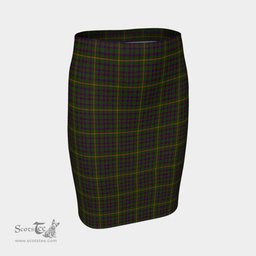 Scottish Hall Clan Tartan Womens Pencil Skirt Tartan Fitted Skirt