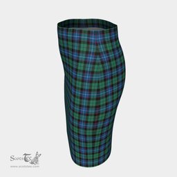 Scottish Hunter Ancient Clan Tartan Womens Pencil Skirt Tartan Fitted Skirt