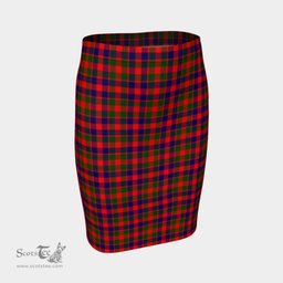 Scottish Gow Modern Clan Tartan Womens Pencil Skirt Tartan Fitted Skirt