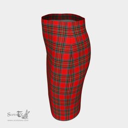 Scottish MacBean Modern Clan Tartan Womens Pencil Skirt Tartan Fitted Skirt