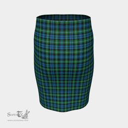 Scottish Lyon Clan Tartan Womens Pencil Skirt Tartan Fitted Skirt