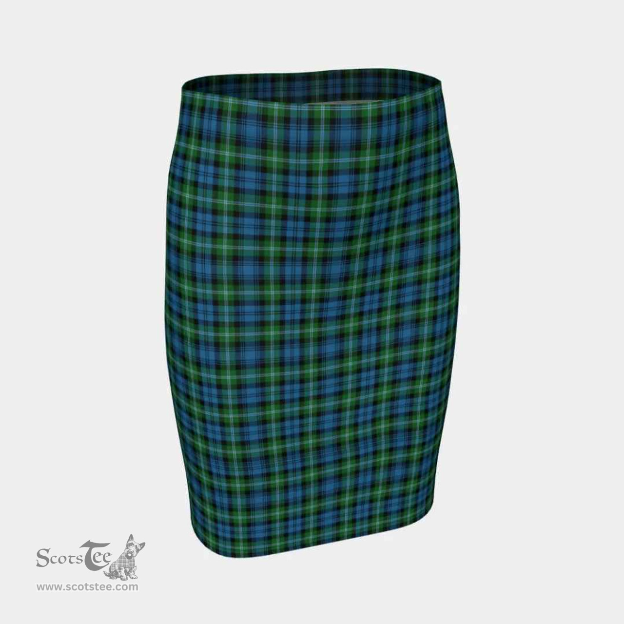 Scottish Lyon Clan Tartan Womens Pencil Skirt Tartan Fitted Skirt