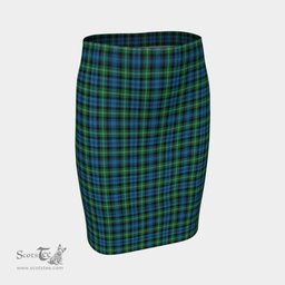Scottish Lyon Clan Tartan Womens Pencil Skirt Tartan Fitted Skirt