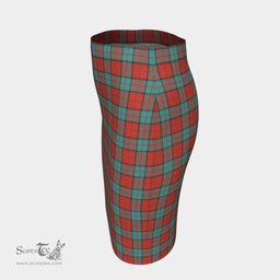 Scottish Dunbar Ancient Clan Tartan Womens Pencil Skirt Tartan Fitted Skirt