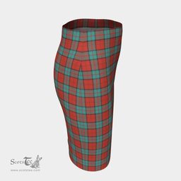 Scottish Dunbar Ancient Clan Tartan Womens Pencil Skirt Tartan Fitted Skirt