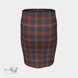 Scottish Fraser Hunting Modern Clan Tartan Womens Pencil Skirt Tartan Fitted Skirt