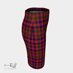 Scottish MacIntyre Modern Clan Tartan Womens Pencil Skirt Tartan Fitted Skirt