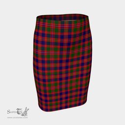 Scottish MacIntyre Modern Clan Tartan Womens Pencil Skirt Tartan Fitted Skirt