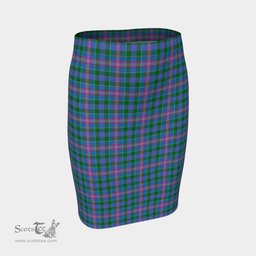 Scottish Ralston Clan Tartan Womens Pencil Skirt Tartan Fitted Skirt