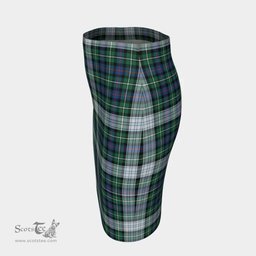 Scottish MacKenzie Dress Ancient Clan Tartan Womens Pencil Skirt Tartan Fitted Skirt