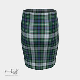 Scottish MacKenzie Dress Ancient Clan Tartan Womens Pencil Skirt Tartan Fitted Skirt