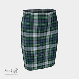 Scottish MacKenzie Dress Ancient Clan Tartan Womens Pencil Skirt Tartan Fitted Skirt