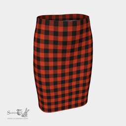 Scottish Rob Roy MacGregor Ancient Clan Tartan Womens Pencil Skirt Tartan Fitted Skirt