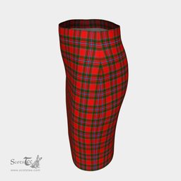 Scottish Perthshire District Clan Tartan Womens Pencil Skirt Tartan Fitted Skirt