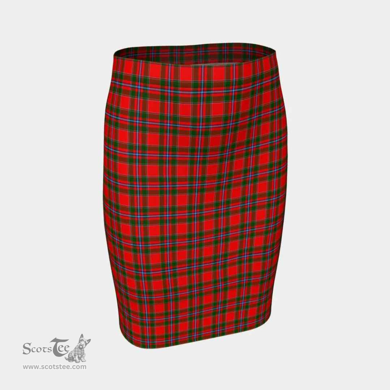 Scottish Perthshire District Clan Tartan Womens Pencil Skirt Tartan Fitted Skirt