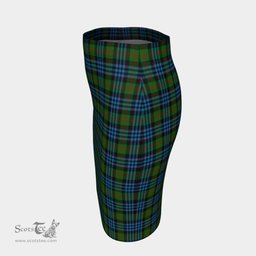 Scottish Newlands of Lauriston Clan Tartan Womens Pencil Skirt Tartan Fitted Skirt