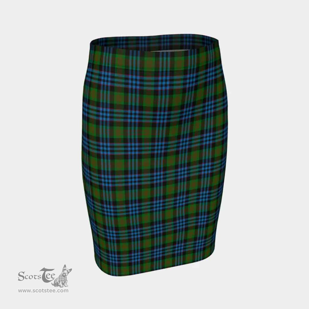 Scottish Newlands of Lauriston Clan Tartan Womens Pencil Skirt Tartan Fitted Skirt