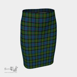 Scottish Newlands of Lauriston Clan Tartan Womens Pencil Skirt Tartan Fitted Skirt