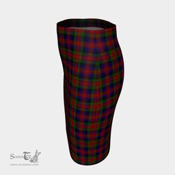 Scottish Tennant Clan Tartan Womens Pencil Skirt Tartan Fitted Skirt