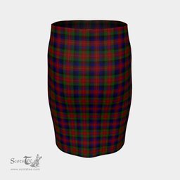 Scottish Tennant Clan Tartan Womens Pencil Skirt Tartan Fitted Skirt