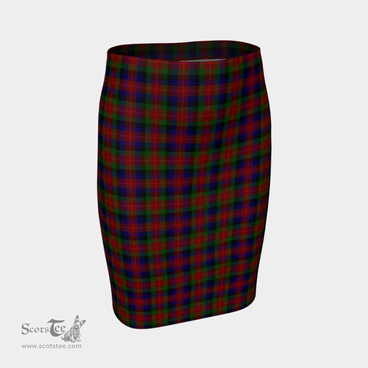 Scottish Tennant Clan Tartan Womens Pencil Skirt Tartan Fitted Skirt