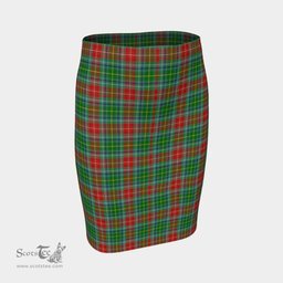 Scottish Muirhead Clan Tartan Womens Pencil Skirt Tartan Fitted Skirt