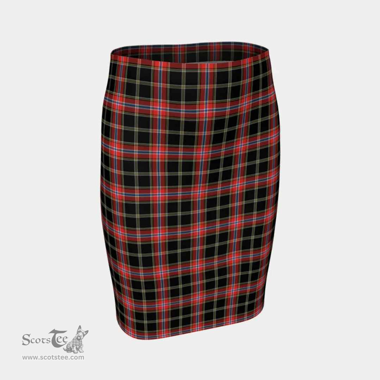 Scottish Norwegian Night Clan Tartan Womens Pencil Skirt Tartan Fitted Skirt