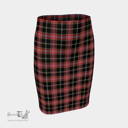 Scottish Norwegian Night Clan Tartan Womens Pencil Skirt Tartan Fitted Skirt