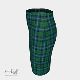 Scottish Urquhart Ancient Clan Tartan Womens Pencil Skirt Tartan Fitted Skirt