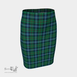 Scottish Urquhart Ancient Clan Tartan Womens Pencil Skirt Tartan Fitted Skirt