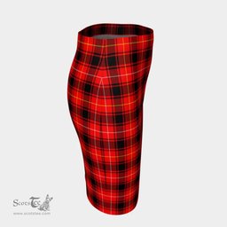 Scottish MacIver Modern Clan Tartan Womens Pencil Skirt Tartan Fitted Skirt