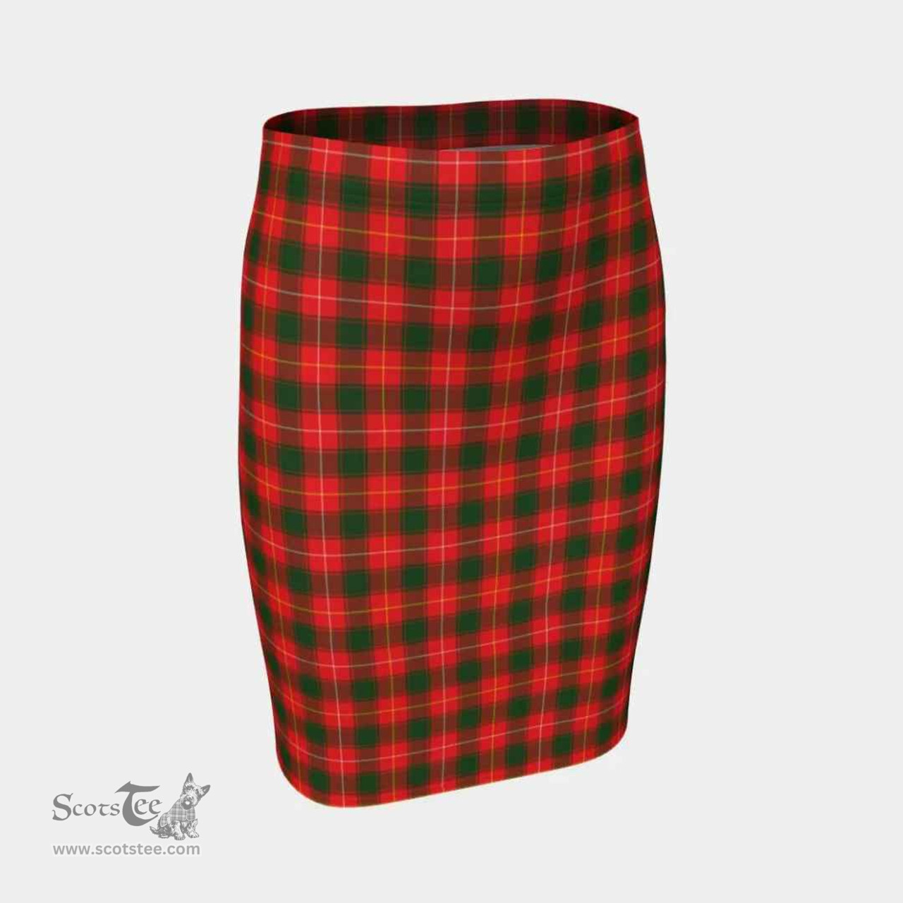 Scottish MacFie Clan Tartan Womens Pencil Skirt Tartan Fitted Skirt