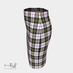 Scottish MacPherson Dress Modern Clan Tartan Womens Pencil Skirt Tartan Fitted Skirt