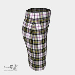 Scottish MacPherson Dress Modern Clan Tartan Womens Pencil Skirt Tartan Fitted Skirt