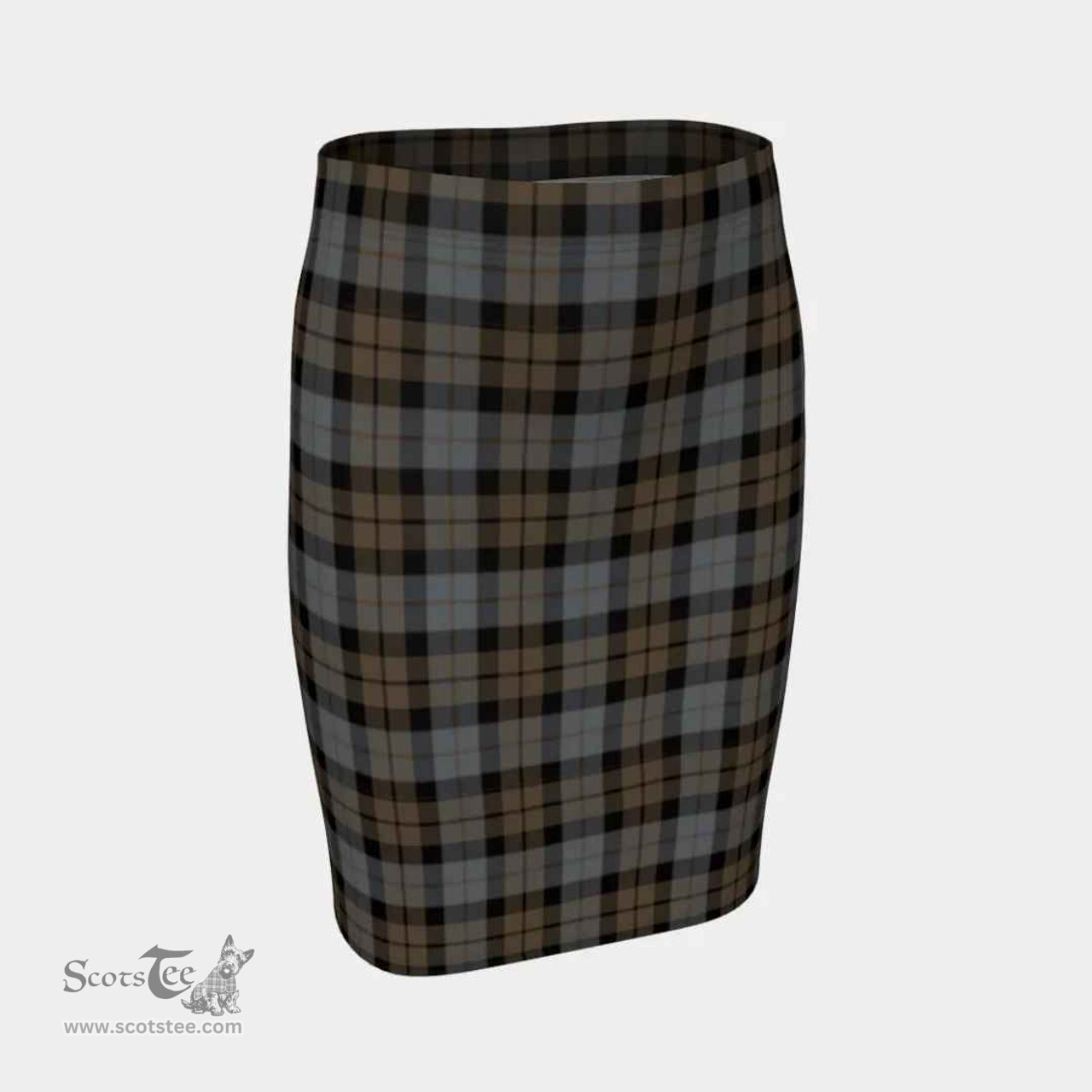 Scottish MacKay Weathered Clan Tartan Womens Pencil Skirt Tartan Fitted Skirt