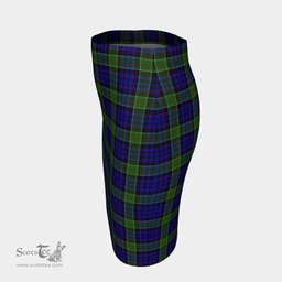 Scottish Newman Clan Tartan Womens Pencil Skirt Tartan Fitted Skirt
