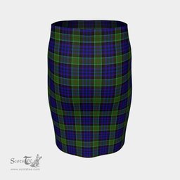 Scottish Newman Clan Tartan Womens Pencil Skirt Tartan Fitted Skirt