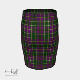 Scottish Taylor Clan Tartan Womens Pencil Skirt Tartan Fitted Skirt