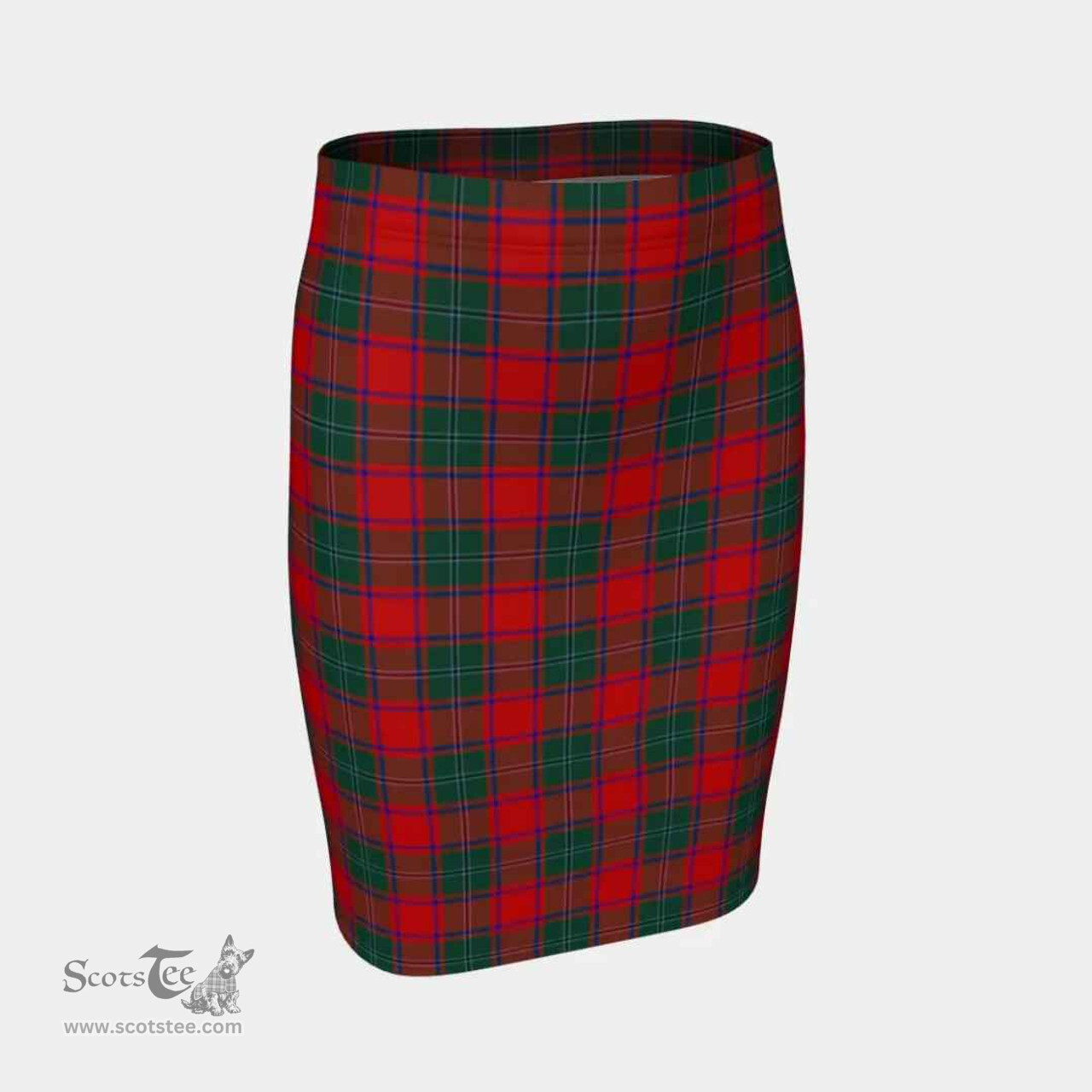 Scottish MacPhail Clan Tartan Womens Pencil Skirt Tartan Fitted Skirt