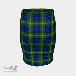 Scottish Maitland Clan Tartan Womens Pencil Skirt Tartan Fitted Skirt